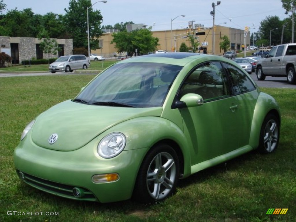 2004 New Beetle GLS 1.8T Coupe - Cyber Green Metallic / Cream Beige photo #5