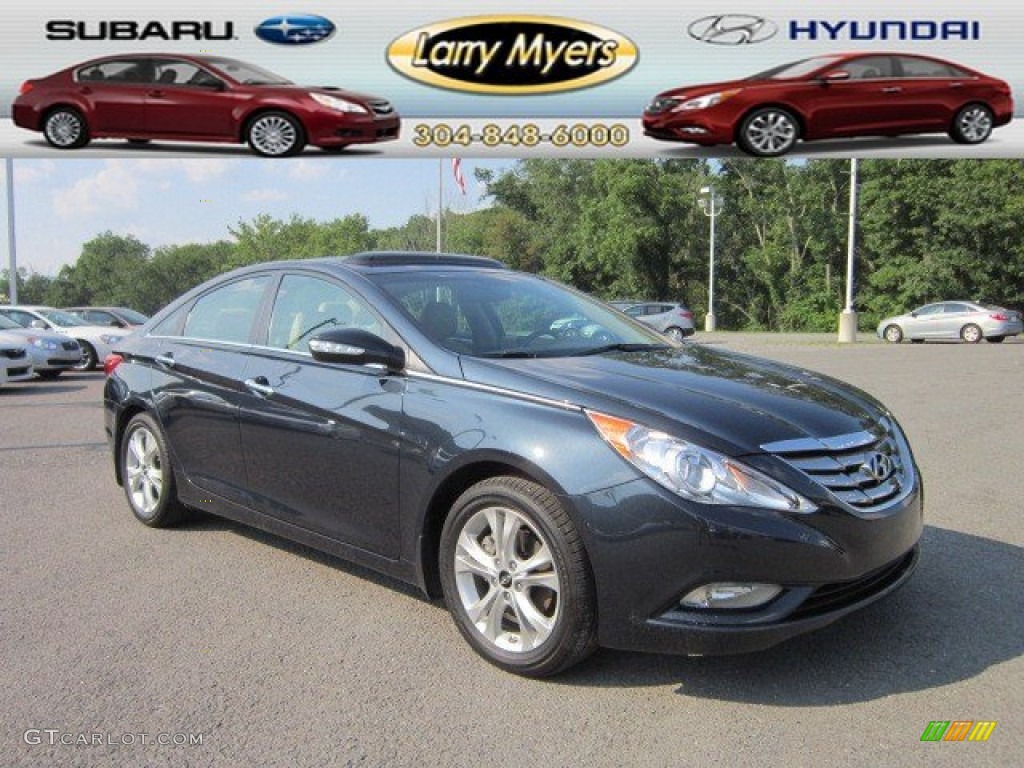 2011 Sonata Limited - Pacific Blue Pearl / Camel photo #1