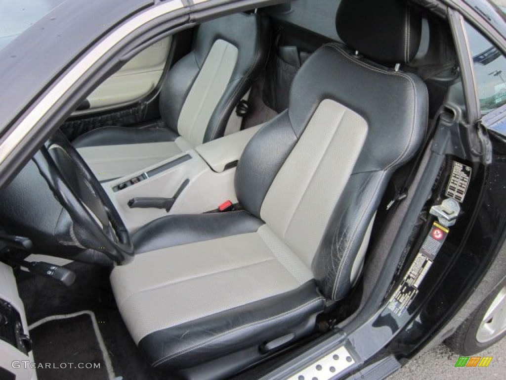 Oyster/Charcoal Interior 2000 Mercedes-Benz SLK 230 Kompressor Roadster Photo #51720649