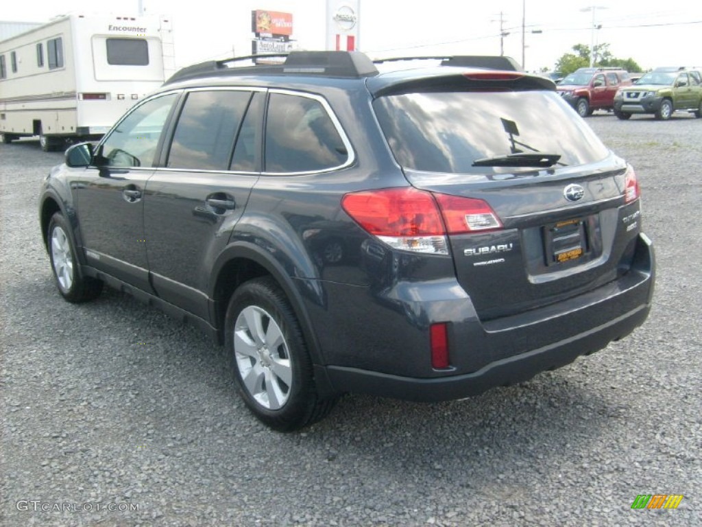 2011 Outback 2.5i Premium Wagon - Graphite Gray Metallic / Off Black photo #8
