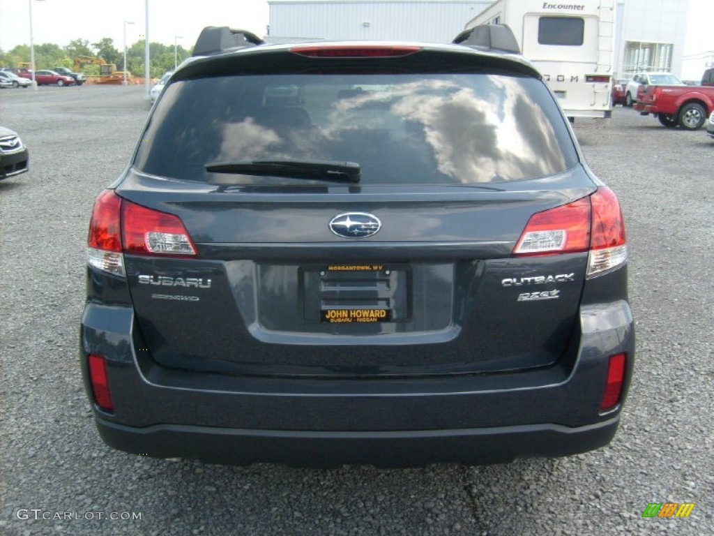 2011 Outback 2.5i Premium Wagon - Graphite Gray Metallic / Off Black photo #9