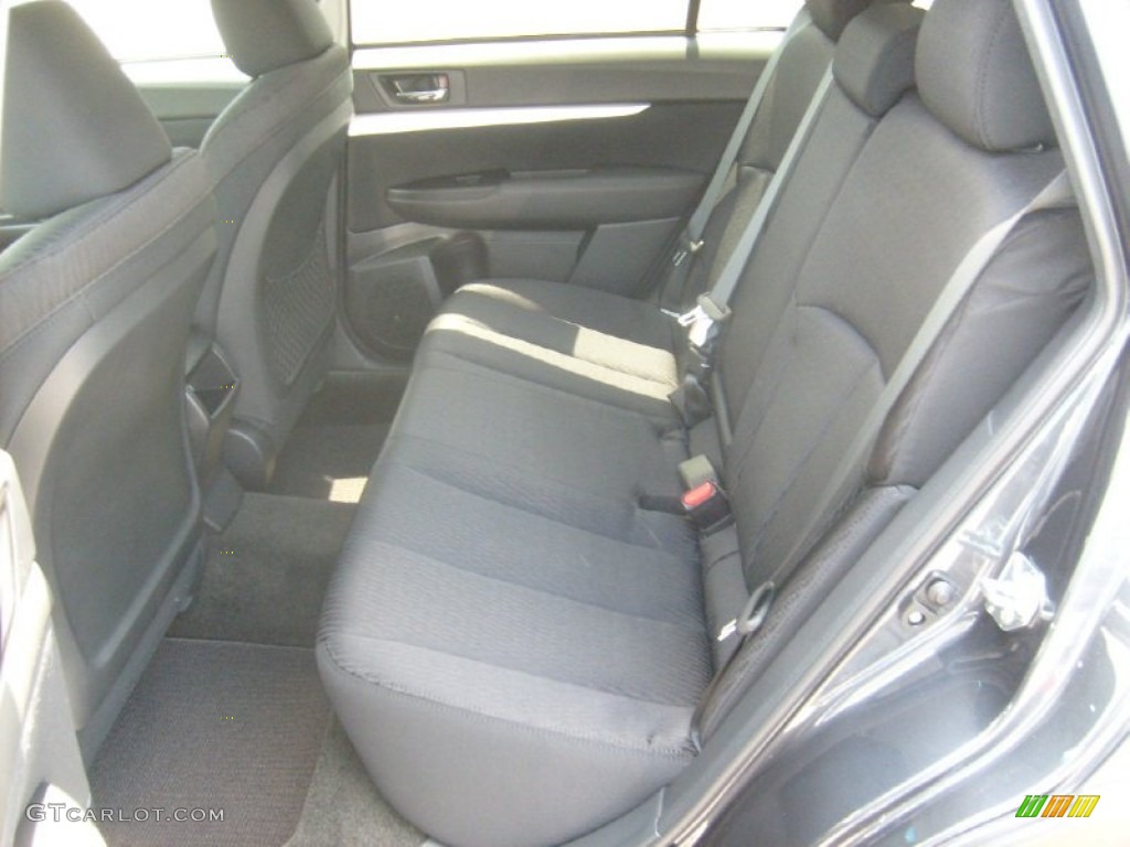 2011 Outback 2.5i Premium Wagon - Graphite Gray Metallic / Off Black photo #15