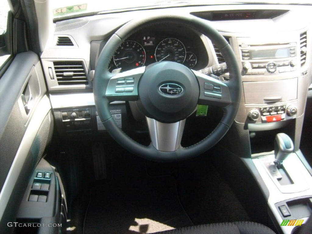 2011 Outback 2.5i Premium Wagon - Graphite Gray Metallic / Off Black photo #16