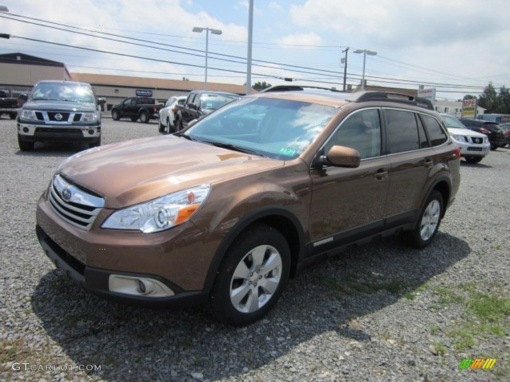 2011 Outback 2.5i Premium Wagon - Caramel Bronze Pearl / Warm Ivory photo #7