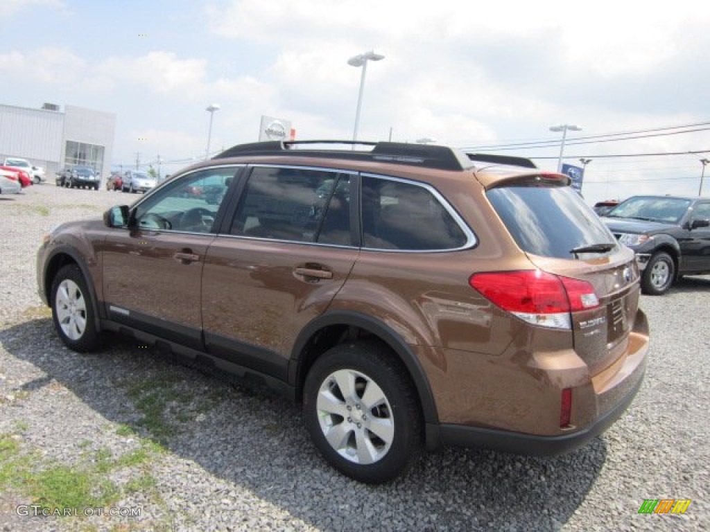 2011 Outback 2.5i Premium Wagon - Caramel Bronze Pearl / Warm Ivory photo #8