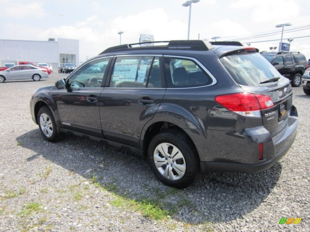 2011 Outback 2.5i Wagon - Graphite Gray Metallic / Off Black photo #9