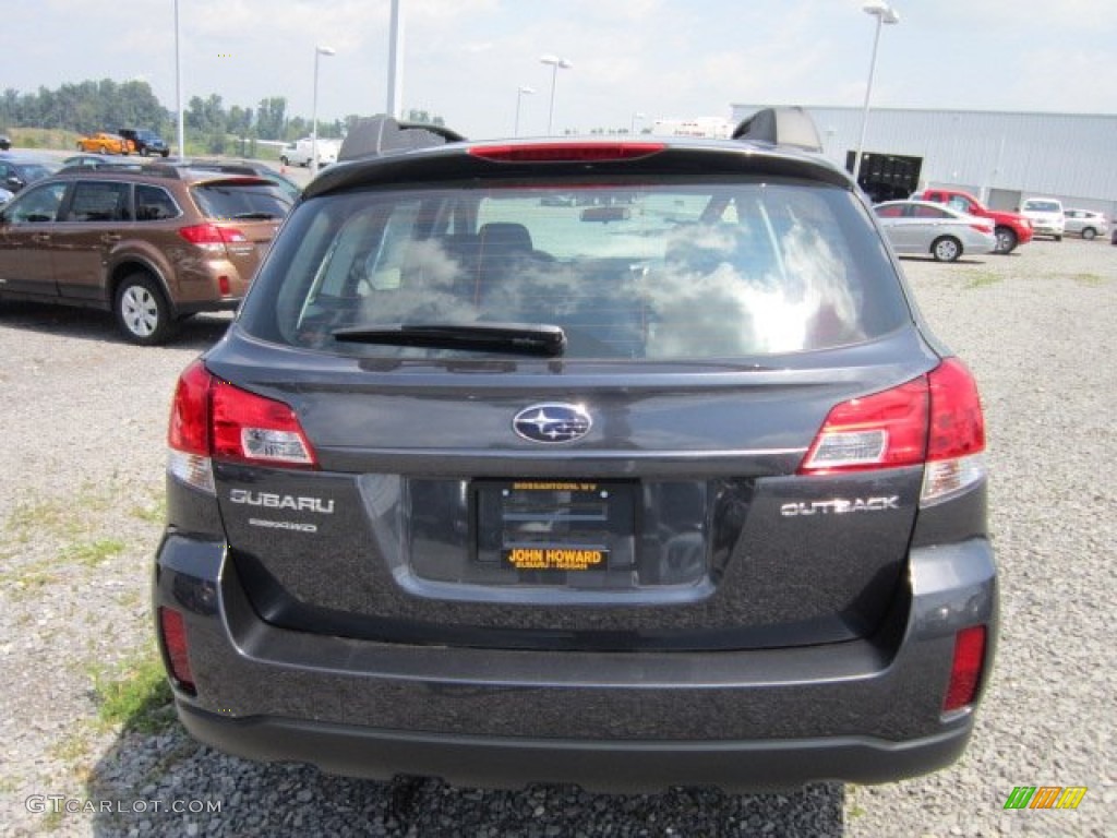 2011 Outback 2.5i Wagon - Graphite Gray Metallic / Off Black photo #10