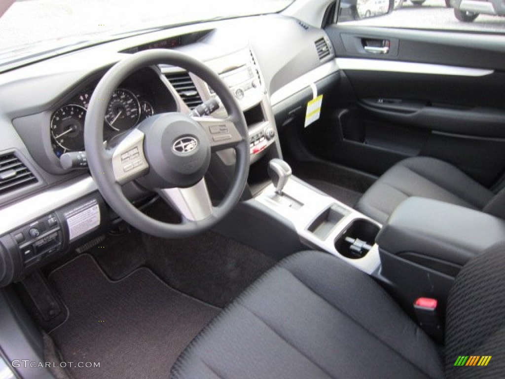 Off Black Interior 2011 Subaru Outback 2.5i Wagon Photo #51722356
