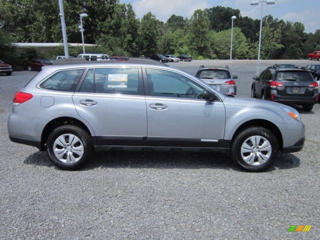 2011 Outback 2.5i Wagon - Steel Silver Metallic / Off Black photo #12