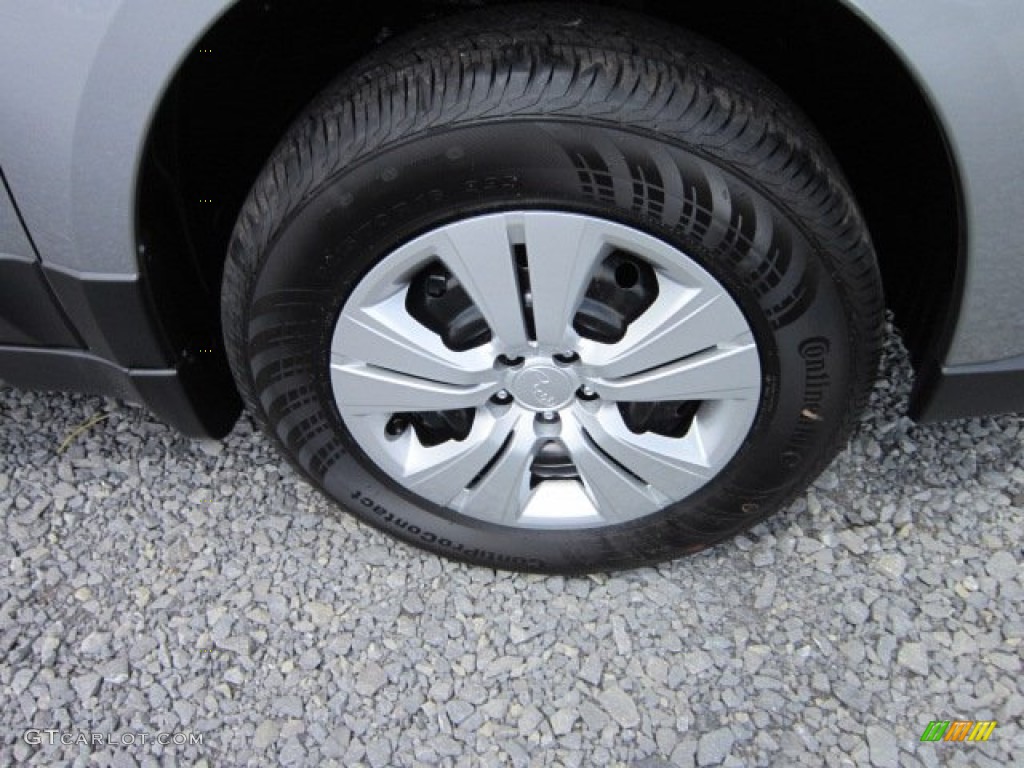 2011 Outback 2.5i Wagon - Steel Silver Metallic / Off Black photo #13