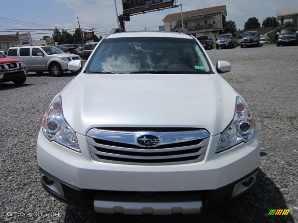 2011 Outback 2.5i Limited Wagon - Satin White Pearl / Warm Ivory photo #2