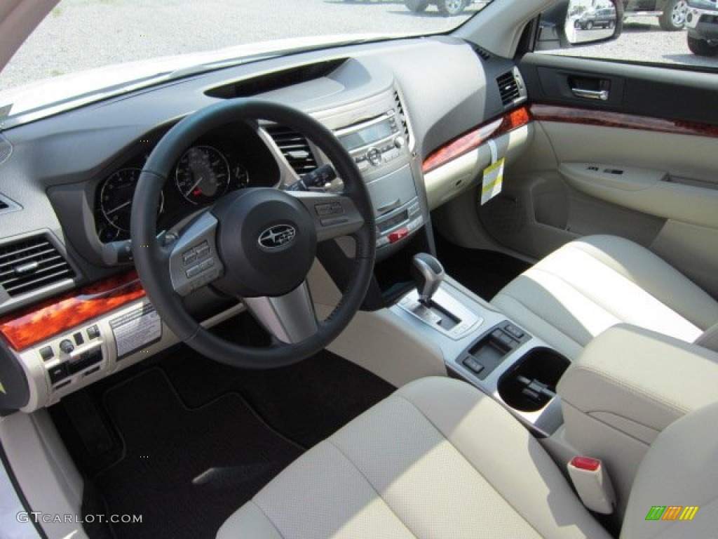 2011 Outback 2.5i Limited Wagon - Satin White Pearl / Warm Ivory photo #13