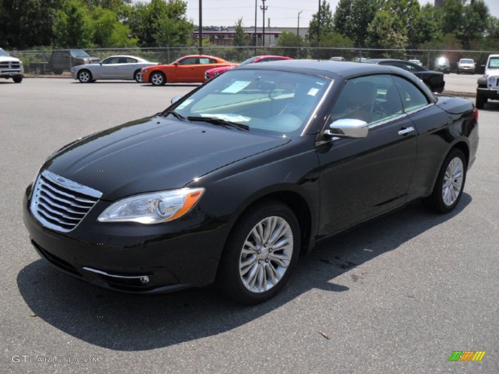Brilliant Black Crystal Pearl 2011 Chrysler 200 Limited Convertible Exterior Photo #51725056