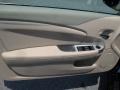 2011 Chrysler 200 Black/Light Frost Beige Interior Door Panel Photo
