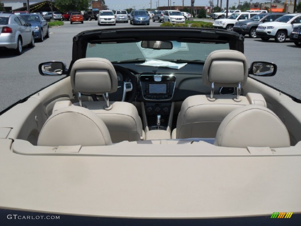 Black/Light Frost Beige Interior 2011 Chrysler 200 Limited Convertible Photo #51725416