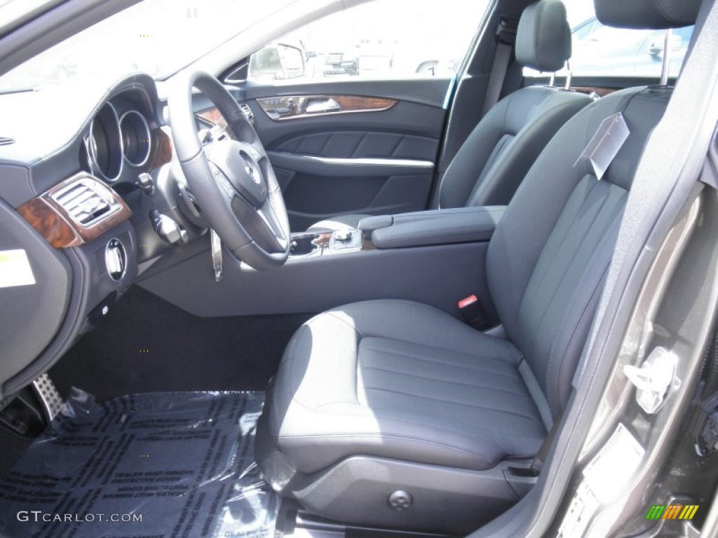 Black Interior 2012 Mercedes-Benz CLS 550 Coupe Photo #51725461
