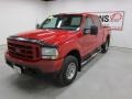 2003 Red Ford F350 Super Duty XLT Crew Cab 4x4  photo #4