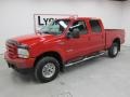 Red - F350 Super Duty XLT Crew Cab 4x4 Photo No. 7