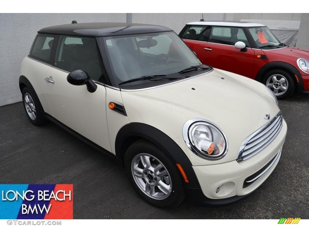 2011 Cooper Hardtop - Pepper White / Carbon Black photo #1