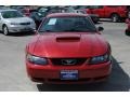 2002 Laser Red Metallic Ford Mustang V6 Coupe  photo #13
