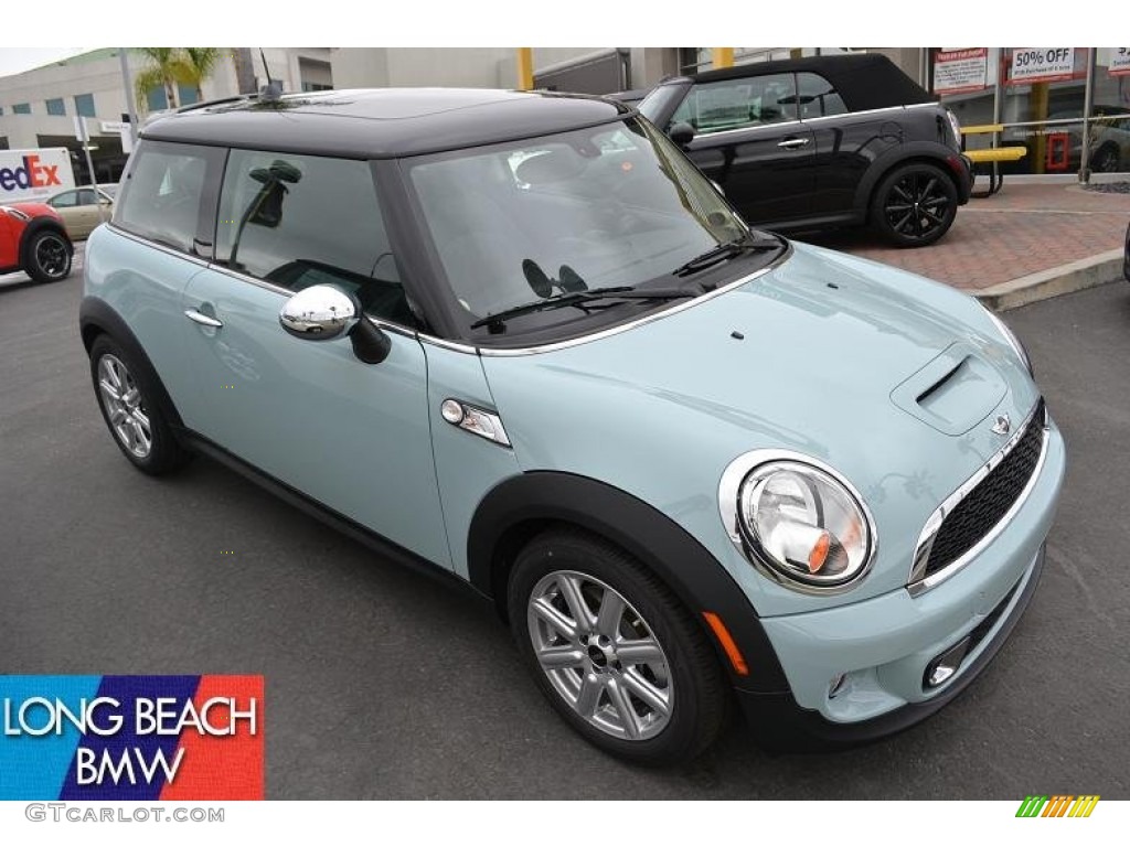 2011 Cooper S Hardtop - Ice Blue / Punch Carbon Black Leather photo #1