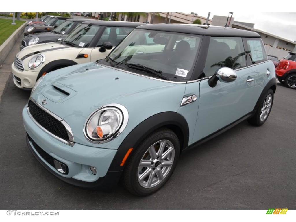 2011 Cooper S Hardtop - Ice Blue / Punch Carbon Black Leather photo #6