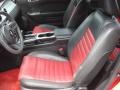 Red Leather 2005 Ford Mustang V6 Premium Coupe Interior Color