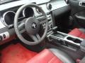 2005 Ford Mustang Red Leather Interior Prime Interior Photo