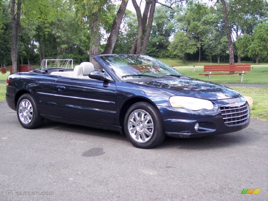2004 Sebring Limited Convertible - Deep Sapphire Blue Pearl / Taupe photo #10