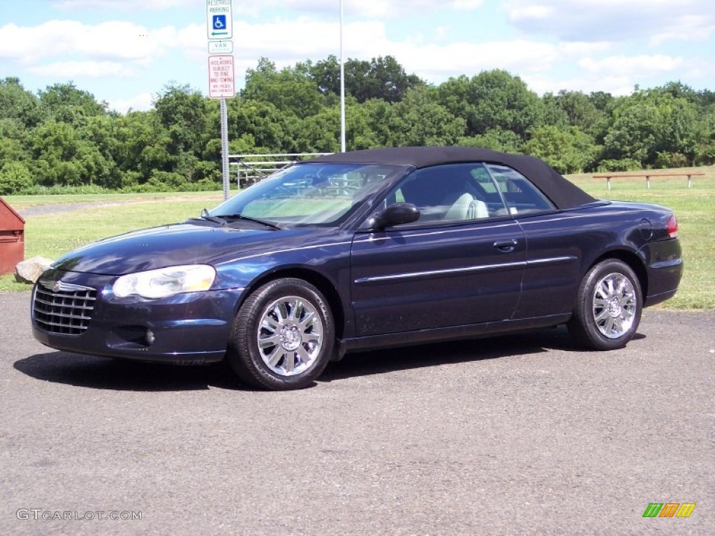 2004 Sebring Limited Convertible - Deep Sapphire Blue Pearl / Taupe photo #14