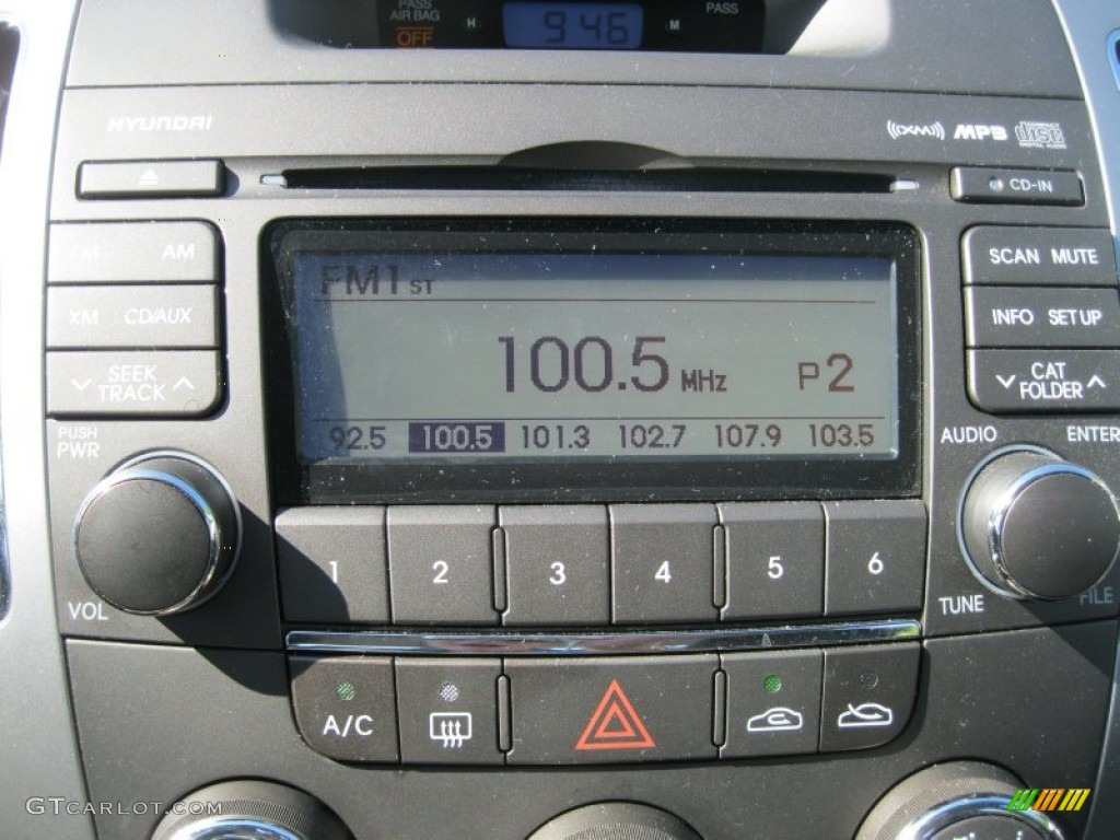 2009 Sonata GLS - Ebony Black / Gray photo #5
