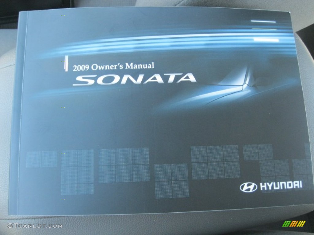 2009 Sonata GLS - Ebony Black / Gray photo #24