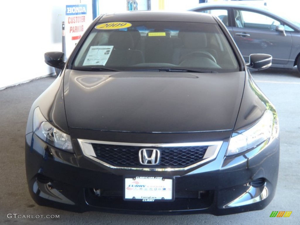 2009 Accord EX Coupe - Crystal Black Pearl / Black photo #3