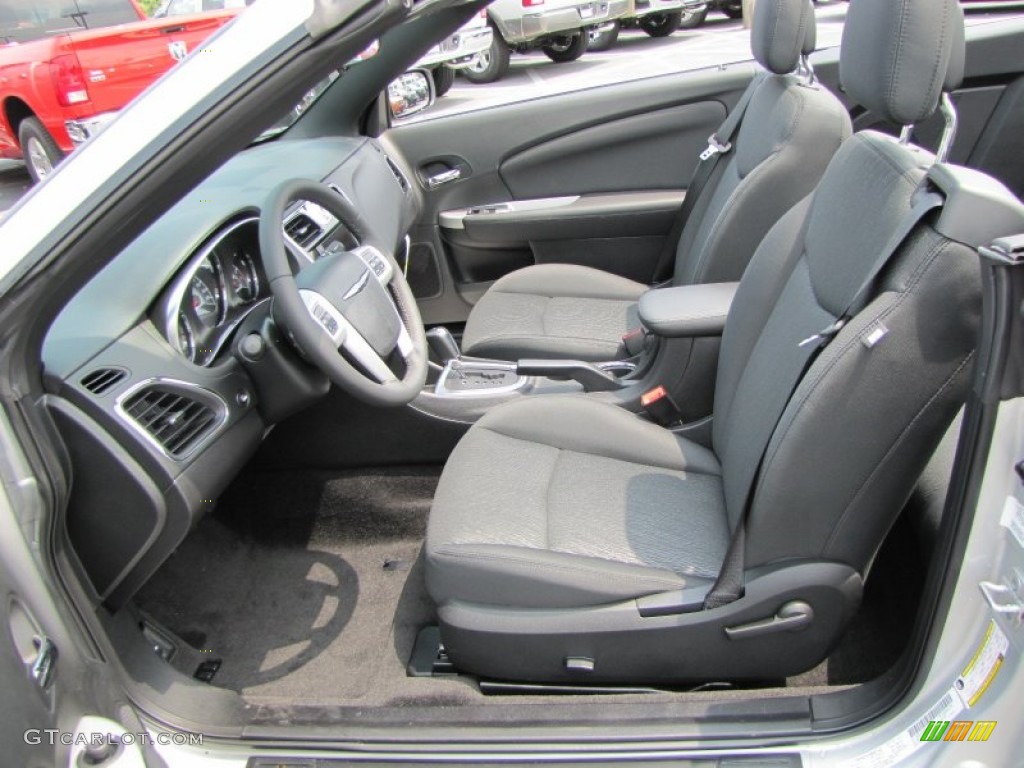 Black Interior 2011 Chrysler 200 Touring Convertible Photo #51730909