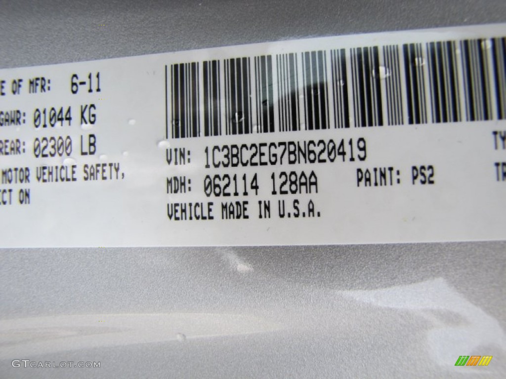 2011 200 Color Code PS2 for Bright Silver Metallic Photo #51731020