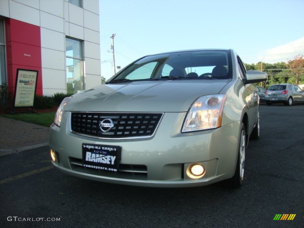 2008 Sentra 2.0 - Metallic Jade Green / Charcoal/Steel photo #1