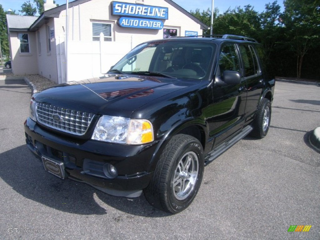 2003 Explorer Limited 4x4 - Black / Midnight Gray photo #1