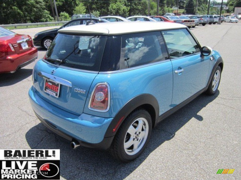 2007 Cooper Hardtop - Oxygen Blue / Carbon Black/Carbon Black photo #5