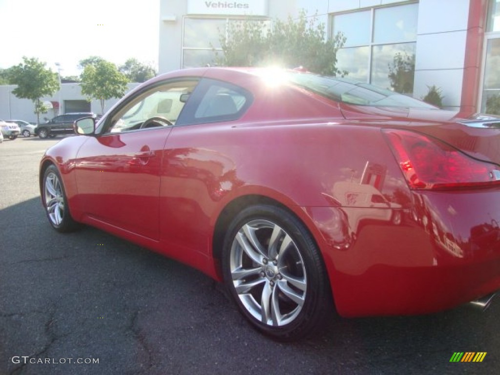 2008 G 37 Journey Coupe - Vibrant Red / Wheat photo #4