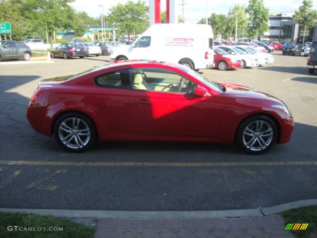 2008 G 37 Journey Coupe - Vibrant Red / Wheat photo #10