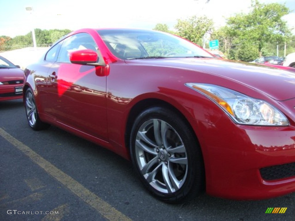 2008 G 37 Journey Coupe - Vibrant Red / Wheat photo #11