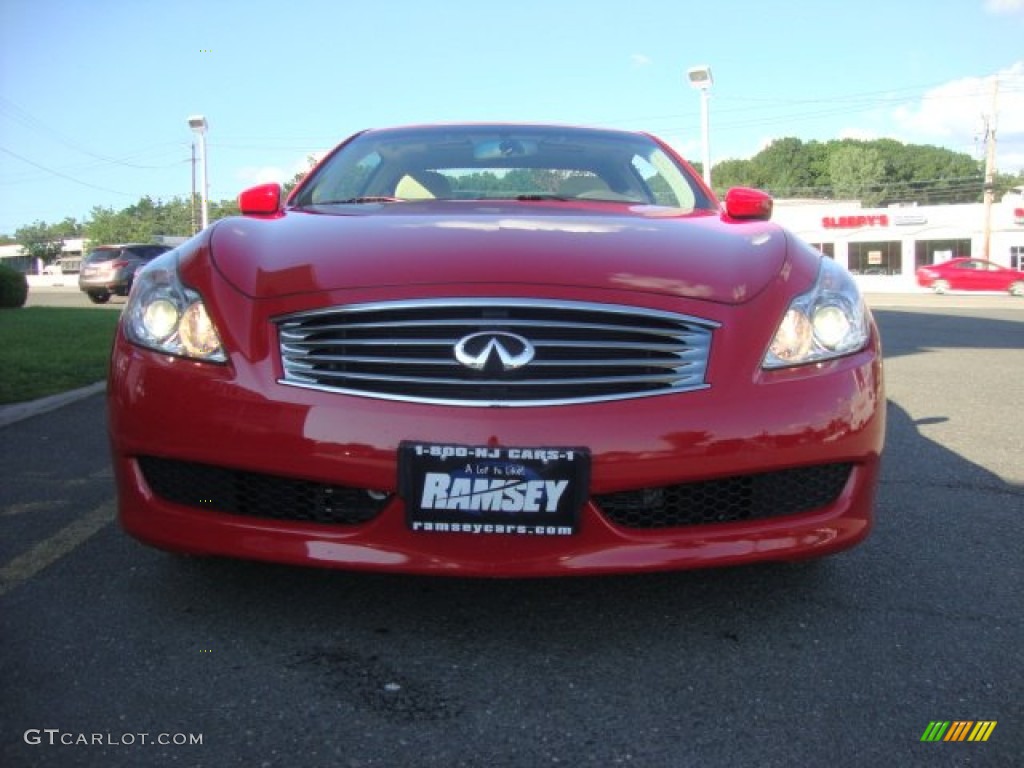 2008 G 37 Journey Coupe - Vibrant Red / Wheat photo #12