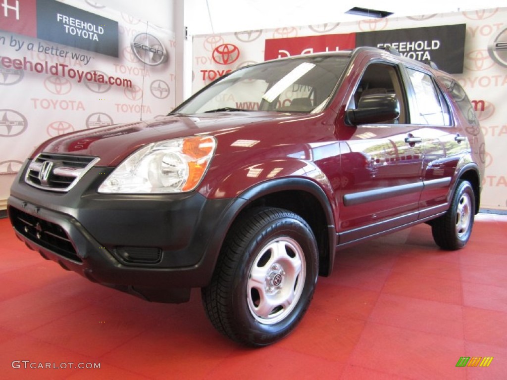 2004 CR-V LX 4WD - Chianti Red Pearl / Saddle photo #1