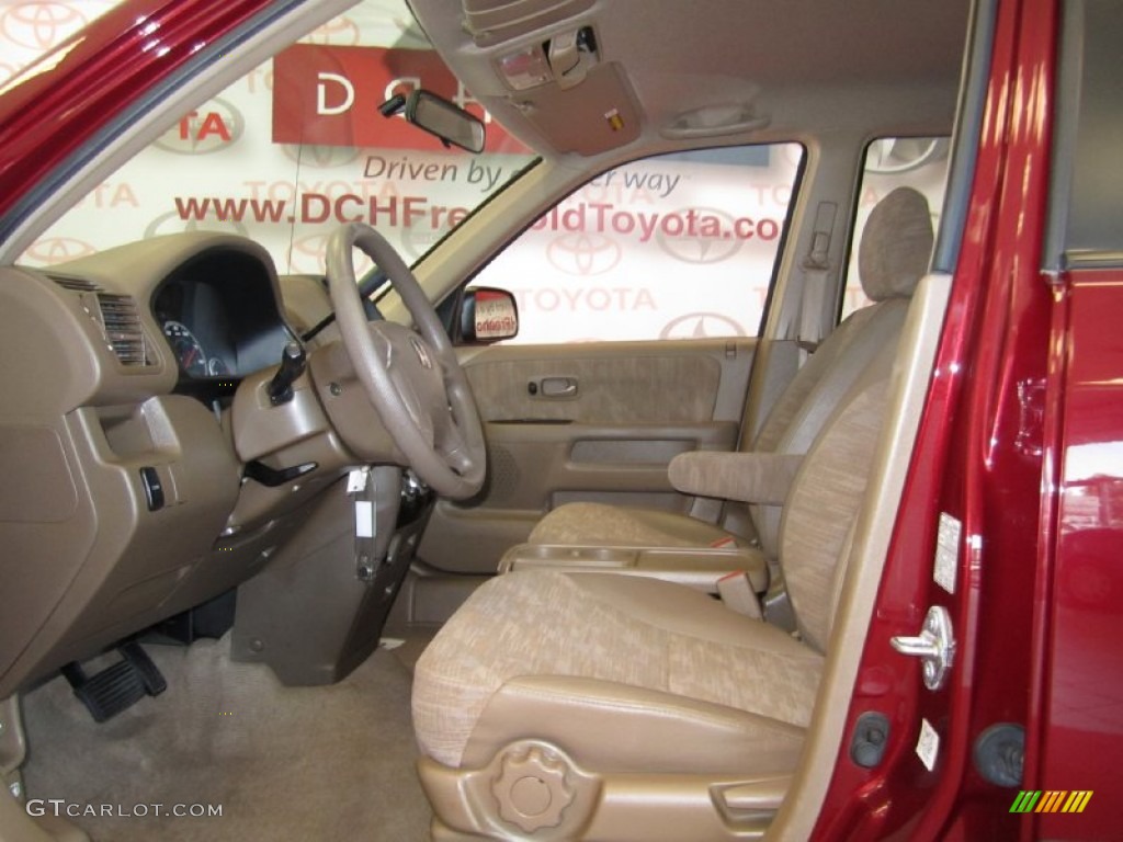2004 CR-V LX 4WD - Chianti Red Pearl / Saddle photo #13
