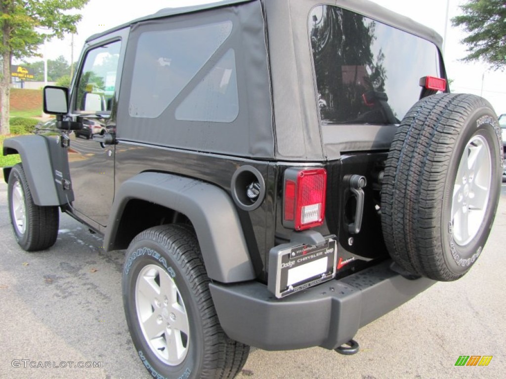2011 Wrangler Sport S 4x4 - Black / Black photo #2