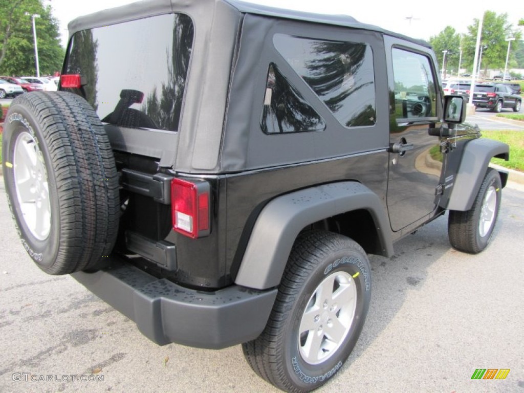2011 Wrangler Sport S 4x4 - Black / Black photo #3