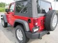 2011 Flame Red Jeep Wrangler Sport S 4x4  photo #2