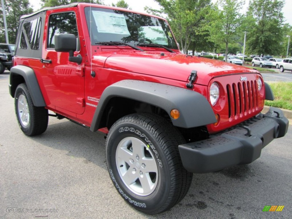 2011 Wrangler Sport S 4x4 - Flame Red / Black photo #4