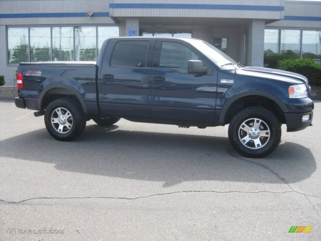 2004 F150 FX4 SuperCrew 4x4 - True Blue Metallic / Black/Medium Flint photo #5