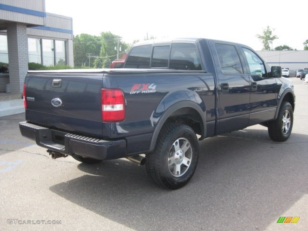 2004 F150 FX4 SuperCrew 4x4 - True Blue Metallic / Black/Medium Flint photo #6